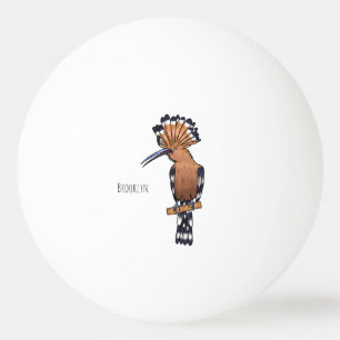 Balle De Ping Pong Illustration d'oiseau huppé d'Eurasie
