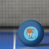 Balle De Ping Pong Illustration drôle de singe proboscis (Filet)