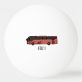 Balle De Ping Pong Illustration du bus (Devant)