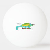 Balle De Ping Pong Illustration du caméléon de Jackson (Dos)