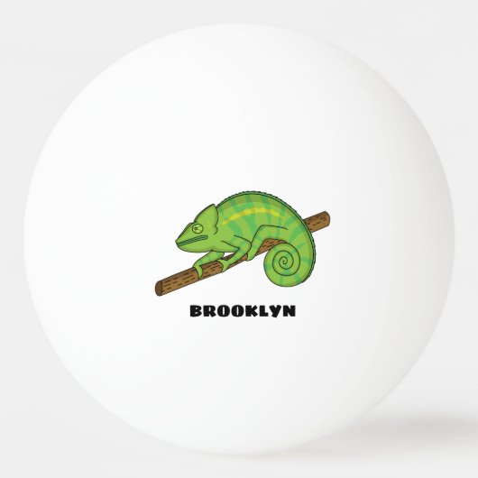 Balle De Ping Pong Illustration du caméléon de la parson (Devant)
