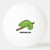 Balle De Ping Pong Illustration du caméléon de la parson (Dos)