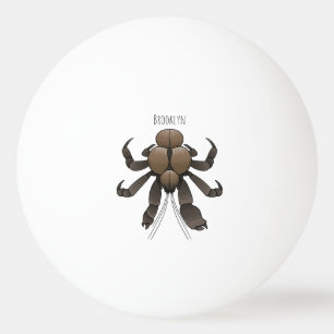 Balle De Ping Pong Illustration du crabe de coco