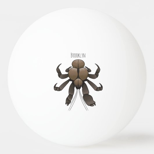 Balle De Ping Pong Illustration du crabe de coco (Devant)
