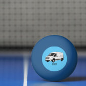 Balle De Ping Pong Illustration du fourgon de livraison (Filet)