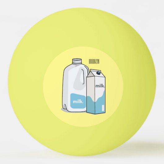 Balle De Ping Pong Illustration du lait (Devant)