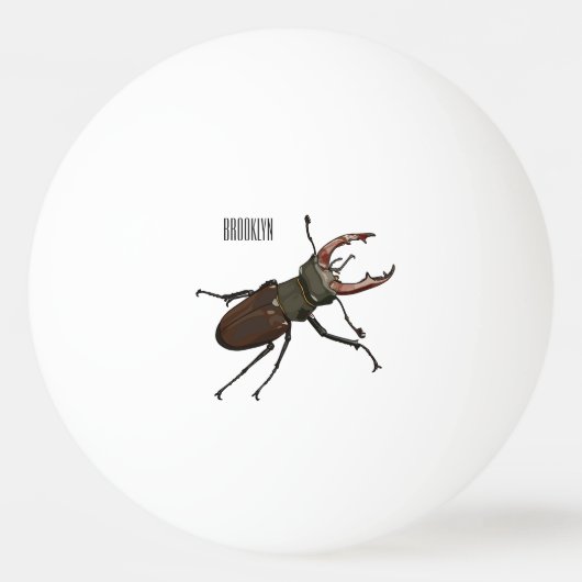 Balle De Ping Pong Illustration du scarabée de stade (Devant)