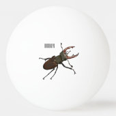 Balle De Ping Pong Illustration du scarabée de stade (Dos)