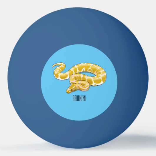Balle De Ping Pong Illustration du serpent python birman (Devant)