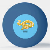 Balle De Ping Pong Illustration du serpent python birman (Dos)