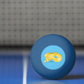 Balle De Ping Pong Illustration du serpent python birman (Filet)