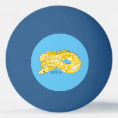 Balle De Ping Pong Illustration du serpent python birman (Dos)