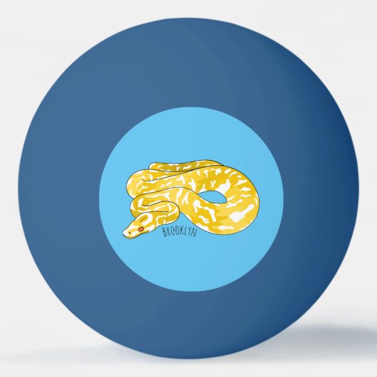 Balle De Ping Pong Illustration du serpent python birman (Dos)