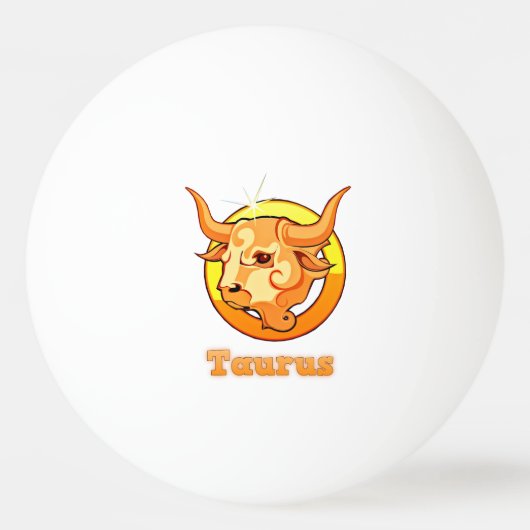 Balle De Ping Pong Illustration du Taurus (Devant)