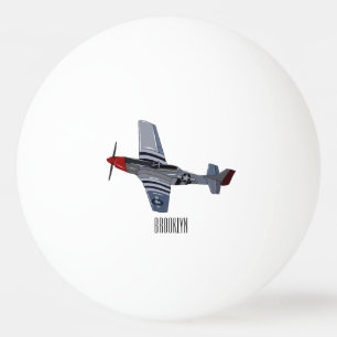Balle De Ping Pong Illustration d'un avion de chasse-bombardier