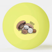Balle De Ping Pong Illustration d'un champignon (Dos)