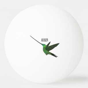 Balle De Ping Pong Illustration d'un colibri à bec épée