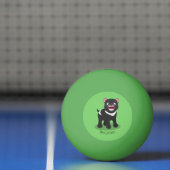 Balle De Ping Pong Illustration d'un diable de Tasmanie affamé (Filet)