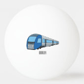 Balle De Ping Pong Illustration d'un train électrique (Devant)