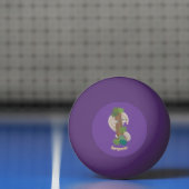 Balle De Ping Pong Illustration d'une anteure de pangolin mignonne (Filet)