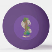 Balle De Ping Pong Illustration d'une anteure de pangolin mignonne (Dos)