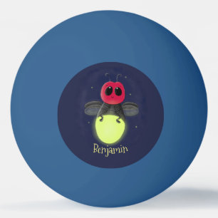 Balle De Ping Pong Illustration d'une luciole à éclair mignon
