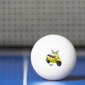 Balle De Ping Pong Illustration d'une moto cyclable (Filet)