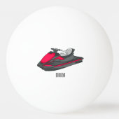 Balle De Ping Pong Illustration Jet ski (Dos)