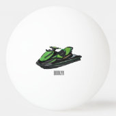 Balle De Ping Pong Illustration Jet ski (Dos)