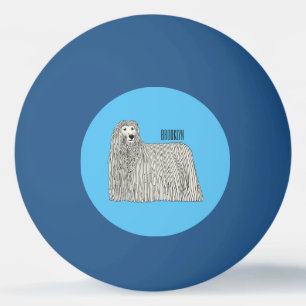 Balle De Ping Pong Illustration Komondor pour chien