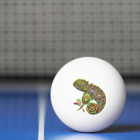 Balle De Ping Pong Imaginaire psychédélique de Chameleon (Filet)