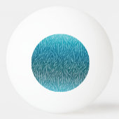 Balle De Ping Pong Impression Aqua Ombre Zebra (Dos)