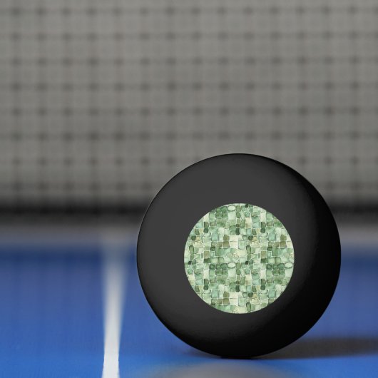 Balle De Ping Pong Impression d'animal d'alligator vert (Filet)