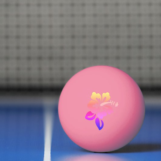 Balle De Ping Pong Impression hawaïenne (Filet)