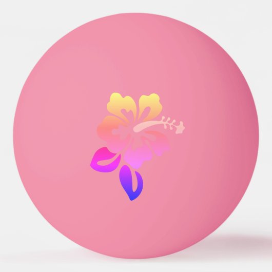 Balle De Ping Pong Impression hawaïenne (Dos)