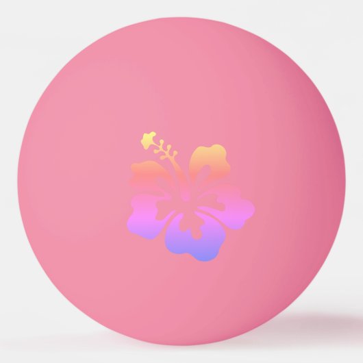 Balle De Ping Pong Impression hawaïenne (Dos)