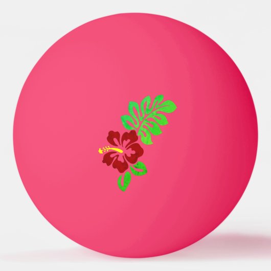 Balle De Ping Pong Impression hawaïenne (Devant)