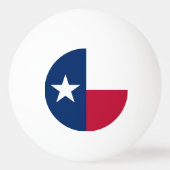 Balle De Ping Pong Indicateur d'état du Texas (Dos)