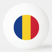 Balle De Ping Pong Indicateur Roumanie (Dos)