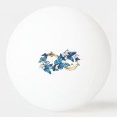 Balle De Ping Pong Infini de papillons monarques (Dos)