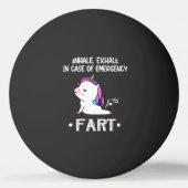 Balle De Ping Pong Inhale. Exhale En Coque De Fart D'Urgence (Devant)