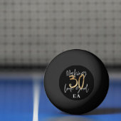 Balle De Ping Pong Initiales de 30e anniversaire personnalisées cadea (Filet)