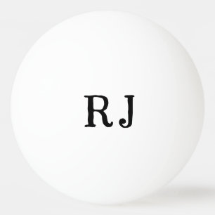 Balle De Ping Pong Initiales personnalisées BALLES DE TENNIS