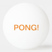 Balle De Ping Pong Inscription : PING ! , PUANTEUR ! ; Boule de (Dos)