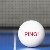 Balle De Ping Pong Inscription : PING ! , PUANTEUR ! ; Boule de (Filet)