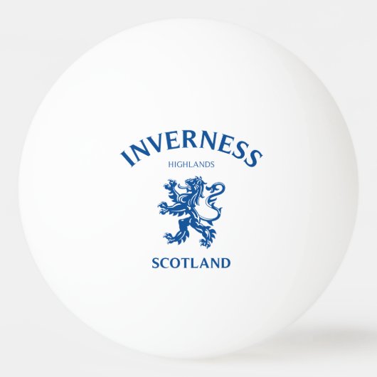 Balle De Ping Pong INVERNESS Ecosse (Devant)