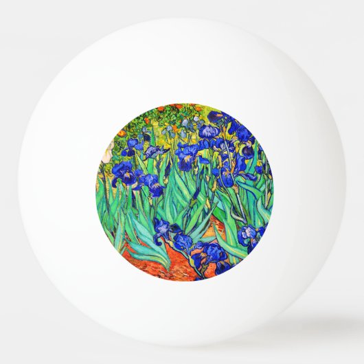 Balle De Ping Pong Irises par Vincent Van Gogh (Devant)