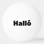 Balle De Ping Pong Islandais Halló { Hello ) Íslenska (Dos)