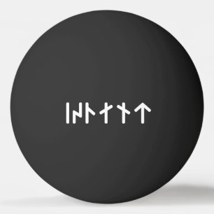 Balle De Ping Pong Islande ᛁᛋᛚᛅᚾᛏ ~ Runes Futhark jeune