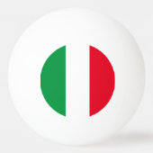 Balle De Ping Pong Italie Drapeau italien Rouge Blanc Vert Italia (Devant)